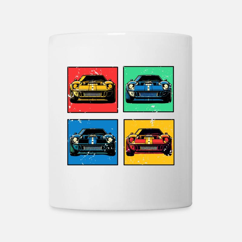 Retro Cars - Mug - white