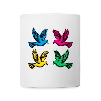 Colombes - Mug blanc - blanc - Devant