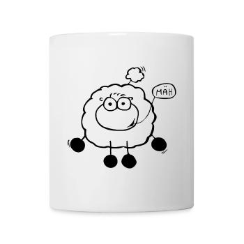 Rennschaf - Tasse - Weiß - Vorne