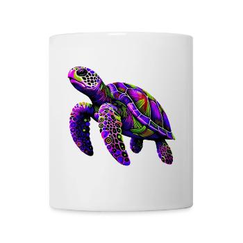 Schildkröte - Tasse - Weiß - Vorne