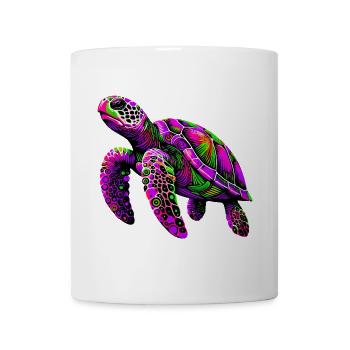Schildkröte - Tasse - Weiß - Vorne