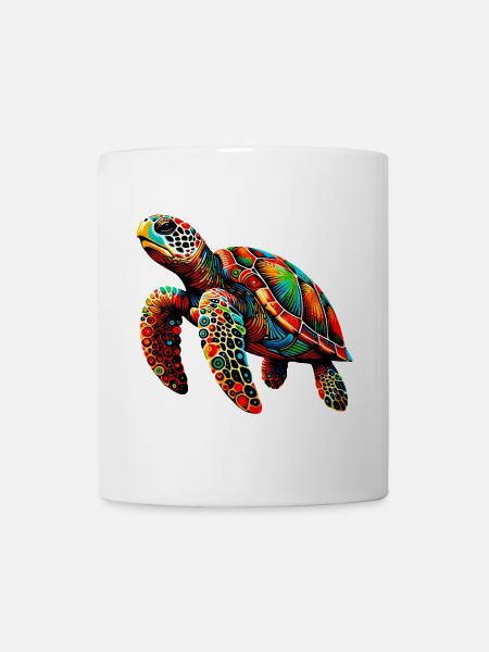 Schildkröte - Tasse - Weiß