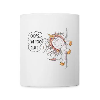 Trop mignon Rainbow Unicorn Fantasy - Mug blanc - blanc - Devant