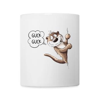 Look Look Otter Animal Motif I Sea Otter - Mug - white - Front