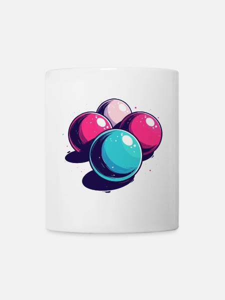 Billardkugeln - Tasse - Weiß