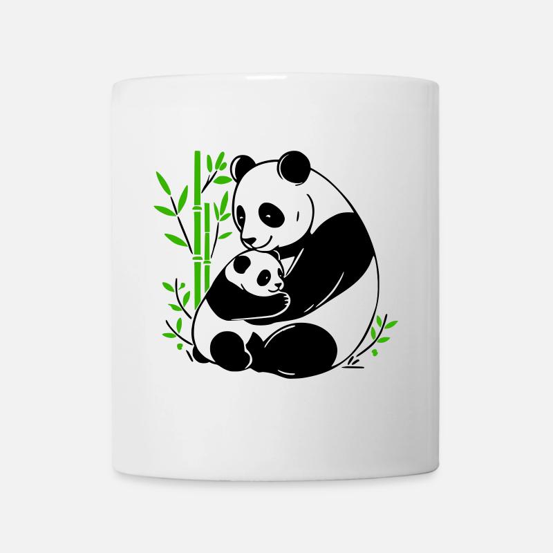Panda Zärtlichkeit - Tasse - Weiß