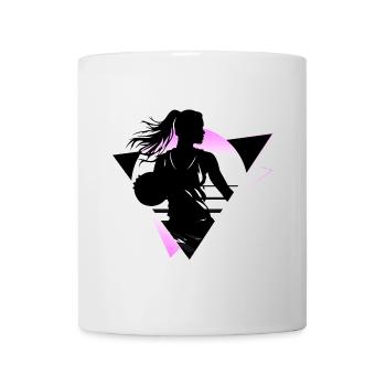 Basketball Basketball Player Fan Neon Colorful - Mug - white - Front