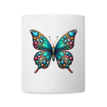 Schmetterling - Tasse - Weiß - Vorne