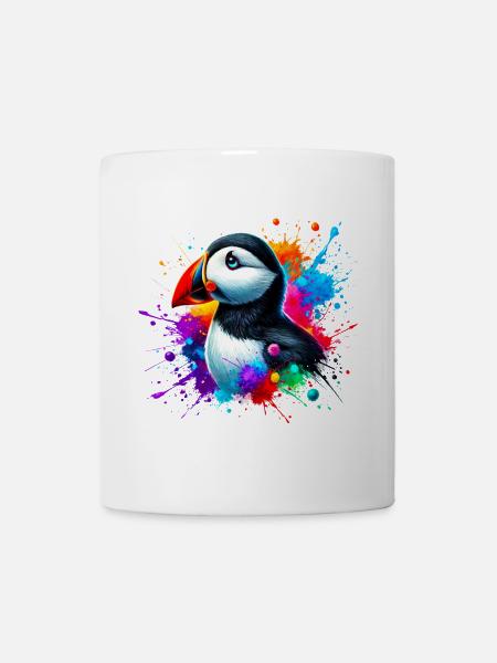 Macareux - Mug blanc - blanc