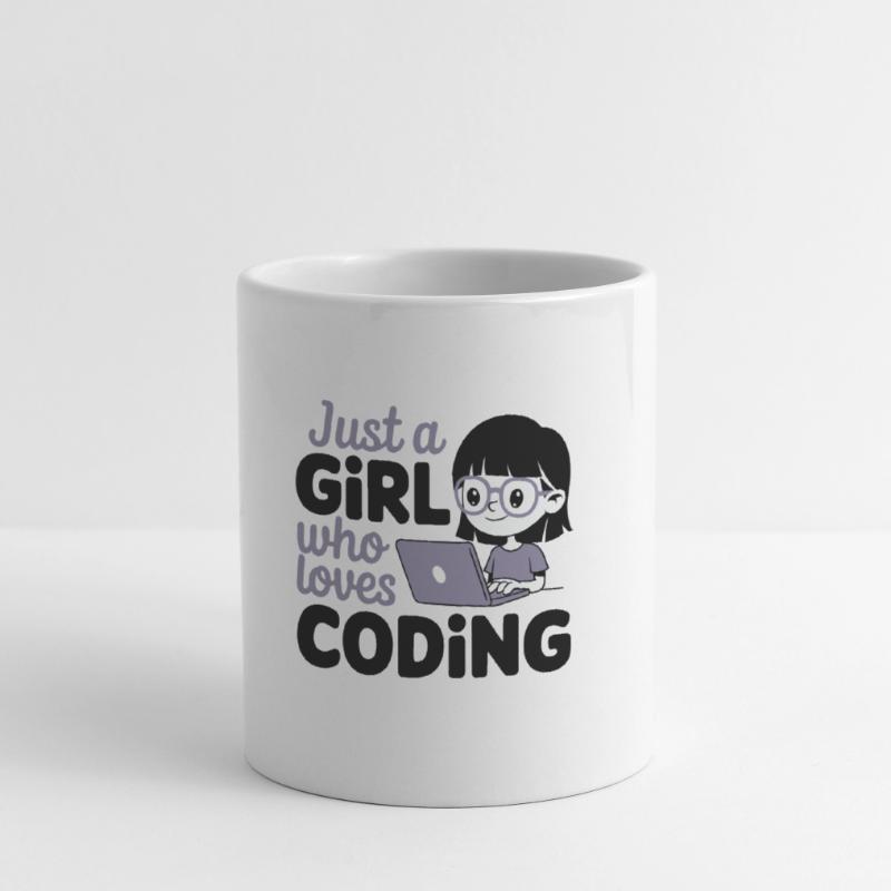 Nur ein Mädchen, das das Programmieren liebt Tasse