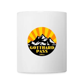 Gotthard Pass - Tasse - Weiß - Vorne