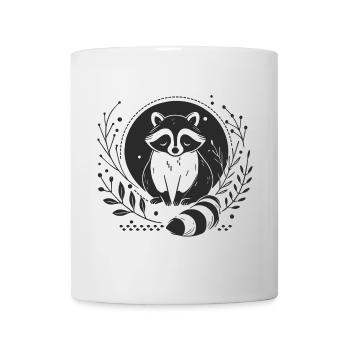 Raccoon – Charming Animal Illustration - Mug - white - Front