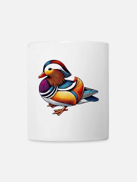 Mandarinente - Tasse - Weiß