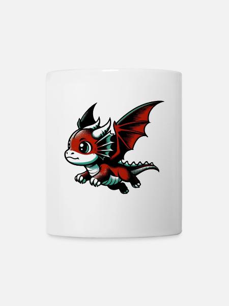 Drache - Tasse - Weiß