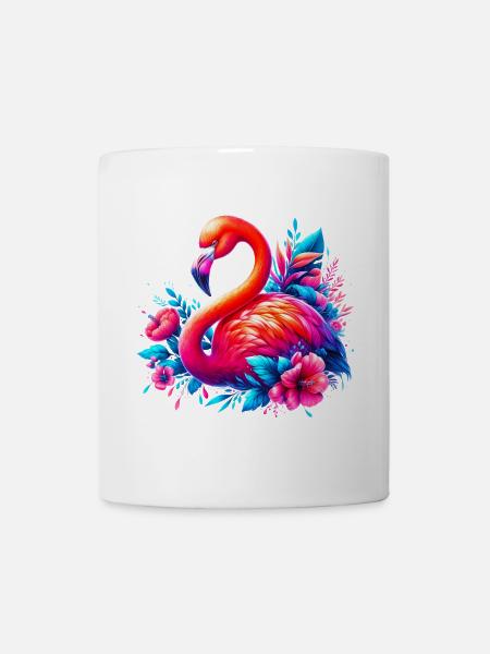 Flamingo - Tasse - Weiß