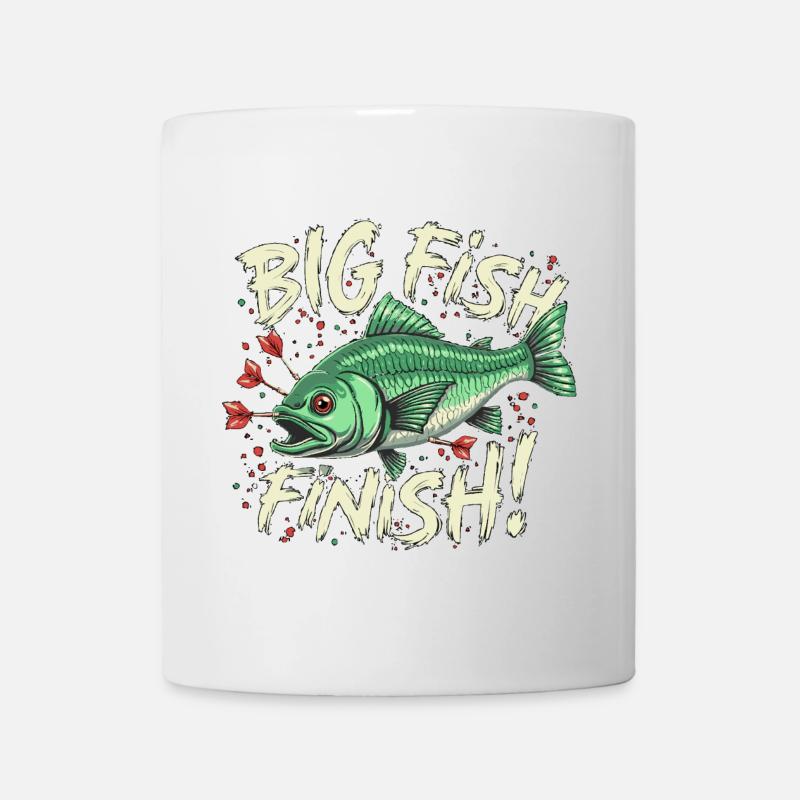 Darts big fFish finish Dart High Finish 170 - Tasse - Weiß