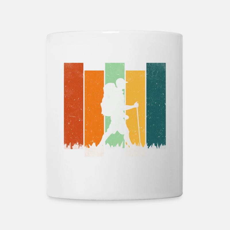 Randonnée rétro - Mug blanc - blanc