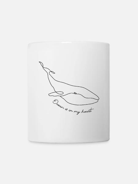 Ocean is in my heart - Tasse - Weiß