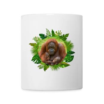 Orangutan Family Bond - Mug - white - Front