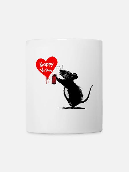 Rebel Valentine : L’amour est un art - Mug blanc - blanc
