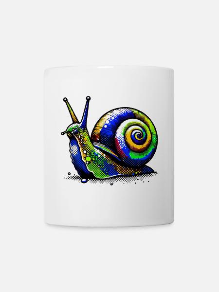 Schnecke - Tasse - Weiß