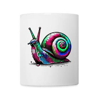 Escargot - Mug blanc - blanc - Devant