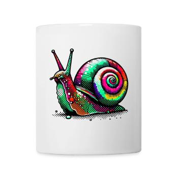 Escargot - Mug blanc - blanc - Devant