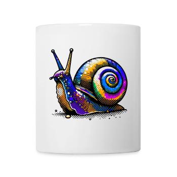 Escargot - Mug blanc - blanc - Devant