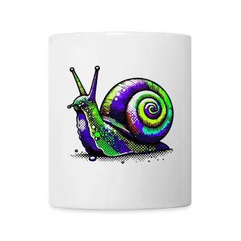Escargot - Mug blanc - blanc - Devant