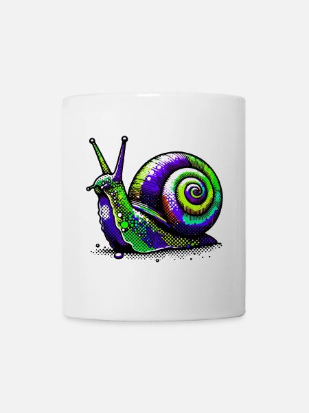 Schnecke - Tasse - Weiß