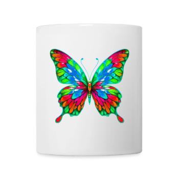 Schmetterling - Tasse - Weiß - Vorne