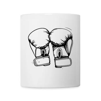 Boxhandschuhe Zeichnung - Tasse - Weiß - Vorne
