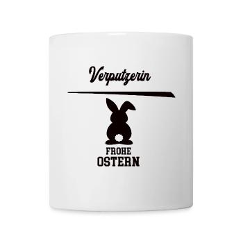 Verputzerin Frohe Ostern Oster Outfit Verputzer - Tasse - Weiß - Vorne