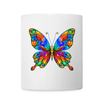 Schmetterling - Tasse - Weiß - Vorne