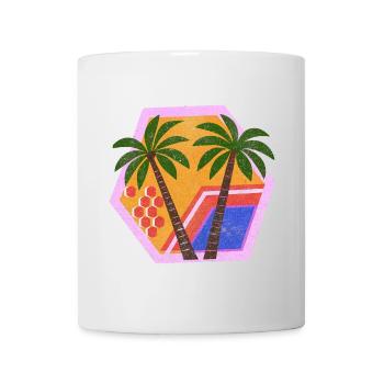 Enchanted Retro Tropical Decor - Mug - white - Front
