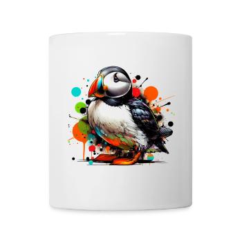 Papageitaucher - Tasse - Weiß - Vorne
