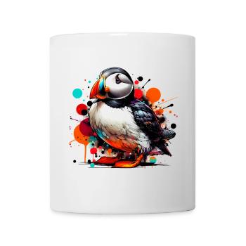 Papageitaucher - Tasse - Weiß - Vorne