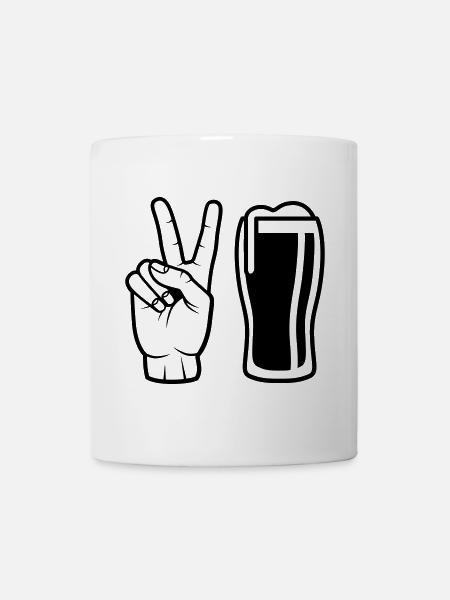 Bier bestellen - Tasse - Weiß
