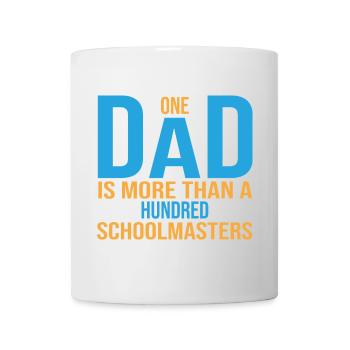 Ein Dad ist mehr als hunderte an Schulmeistern - Tasse - Weiß - Vorne
