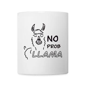 No Prob LLAMA - Tasse - Weiß - Vorne