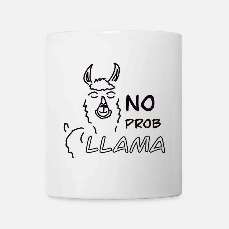 No Prob LLAMA - Tasse - Weiß