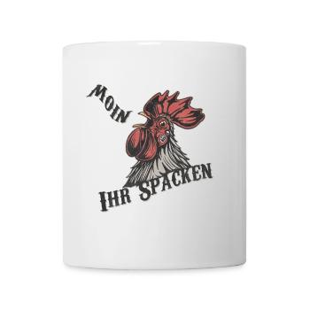 Moin ihr Spacken - Tasse - Weiß - Vorne