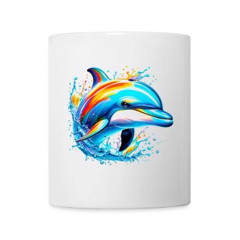 Delfin - Tasse - Weiß - Vorne