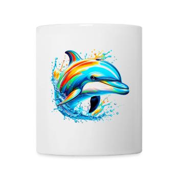 Delfin - Tasse - Weiß - Vorne