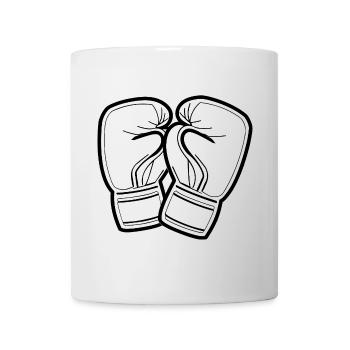 Boxing Gloves Line Art - Mug - white - Front