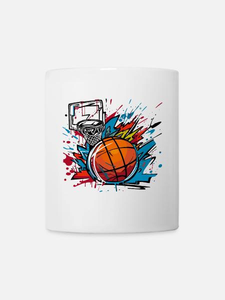 Basketball Graffiti - Tasse - Weiß