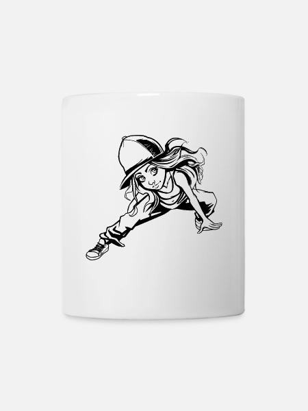 Breakdance Mädchen - Tasse - Weiß