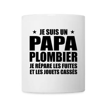 Plumber Dad, Father's Day Gift Idea - Mug - white - Front