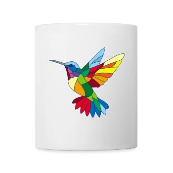 Mehrfarbiger Kolibri - Tasse - Weiß - Vorne
