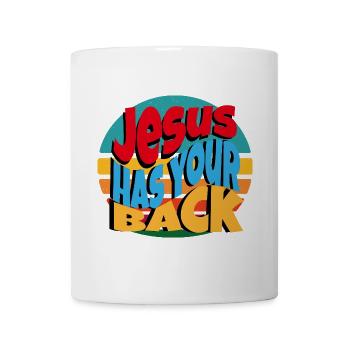 Jesus has Ur Back - Mug - white - Front